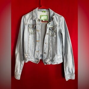 Hollister Light Blue Denim Jacket Size Medium